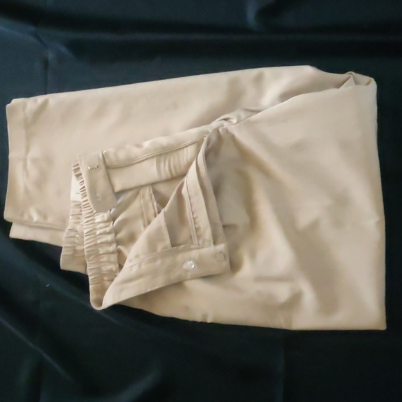 Nicole Miller High Rise Straight Leg Dress Women Pants. Color Taupe/Tan. Size L. - Picture 4 of 11